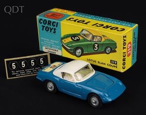 Corgi toys 319 lotus elan coupe hh838 front