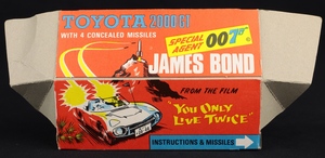 Corgi toys 336 james bond toyota s718 box