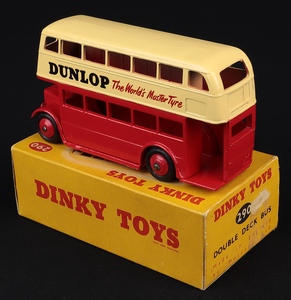 Dinky toys 290 double deck bus dunlop hh937 back