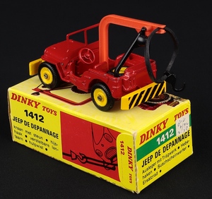 French dinky toys 1412 recovery jeep hh949 back