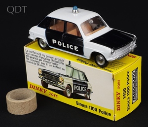 French dinky toys 1450 simca 1100 police hh955 front