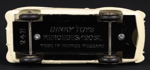 French dinky toys 24h mercedes 190 sl hh985 base