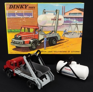 Dinky toys 805 unic multi skip gas tanker jj16 back