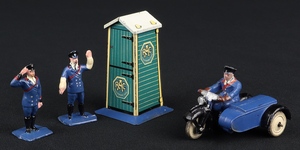 Dinky gift set 43 rac hut motor cycle patrol guides jj39 figures