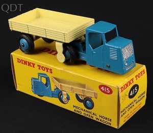 Dinky toys 415 mechannical horse open wagon jj63 front