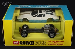 Corgi toys 271 ghia mangusta de tomaso chassis jj65 front