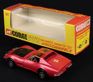 Corgi toys 387 chevrolet corvette stingray coupe jj69 back