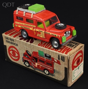 Mebetoys a40 land rover transamerican jj82 front