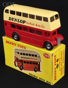 Dinky toys 290 double deck bus dunlop jj107 front