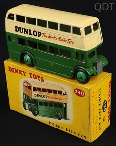 Dinky toys 290 dunlop double deck bus jj134 front