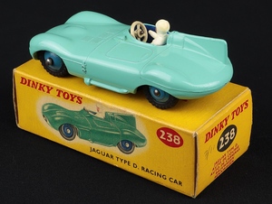 Dinky toys 238 d type jaguar racing car jj400 back