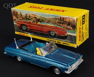 Nicky dinky toys 137 plymouth fury sports jj420 front