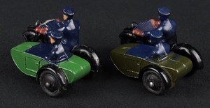 Dinky toys 42b motorcycle patrols jj449 back