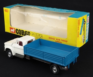 Corgi toys 483 dodge kew fargo tipper jj454 back