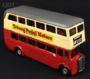 Tri ang minic 60m double decker bus jj458 front