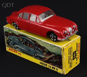Nicky dinky toys 195 jaguar 3.4 mk ii jj460 front