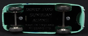 Dinky toys 101 sunbeam alpine sports spun jj485 base