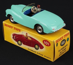 Dinky toys 101 sunbeam alpine sports spun jj485 back