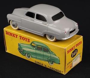 French dinky toys 24u simca 9 aronde jj483 back