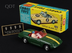 Corgi toys 318 lotus elan s2 jj489 front