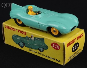Dinky toys 238 jaguar type d racing car jj514 front