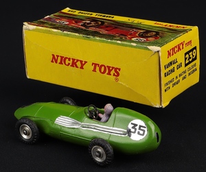 Nicky dinky toys 195 vanwall racing car jj564 back