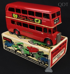 Tri ang minic 60m double deck bus jj609 front