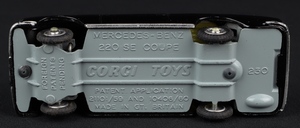 Corgi toys 230 mercedes benz 220 se coupe jj625 base
