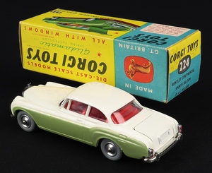 Corgi toys 224 bentley continental jj626 back