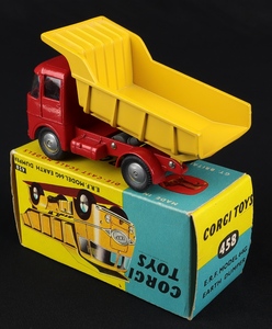 Corgi toys 458 erf model 64g earth dumper jj628 back