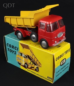 Corgi toys 458 erf model 64g earth dumper jj628 front