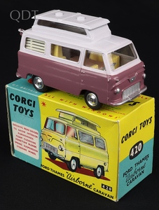 Corgi toys 420 ford thames airborne caravan jj756 front