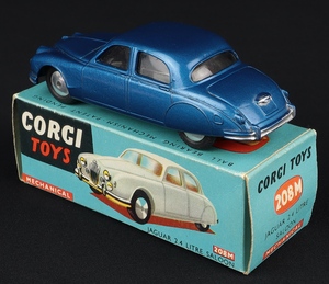Corgi toys 208m jaguar 2.4 litre saloon jj838 back