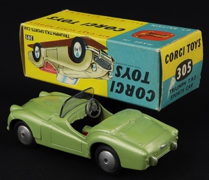 Corgi toys 305 triumph tr2 sports car jj839 back