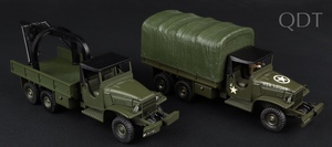 French dinky 808 military recovery gmc 809 u.s. army truck jj844 front