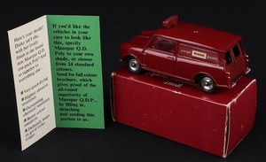 Dinky toys 274 mason paints promotional mini van jj847 back