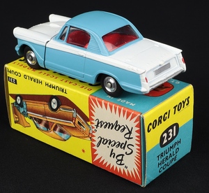 Corgi toys 231 triumph herald coupe jj874 back