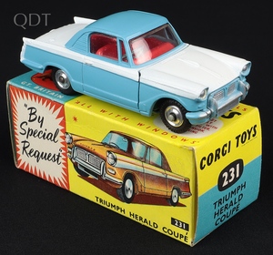 Corgi toys 231 triumph herald coupe jj874 front
