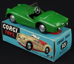 Corgi toys 301 triumph tr2 jj936 back