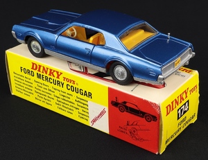 Dinky toys 174 ford mercury cougar jj938 back