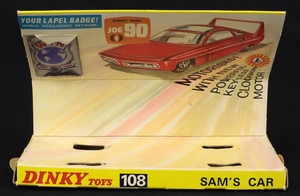Dinky toys 108 sam's car jj951 plinth