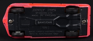 Dinky toys 108 sam's car jj951 base