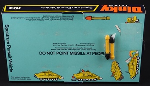 Dinky toys 104 spectrum pursuit vehicle jj961 plinth
