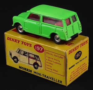 Dinky toys 197 morris mini traveller jj965 back