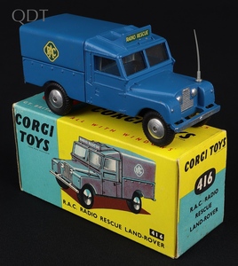 Corgi toys 416 rac radio rescue landrover jj990 front