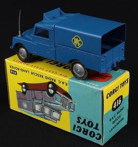 Corgi toys 416 rac radio rescue landrover jj990 back