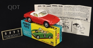 Corgi toys 319 lotus elan coupe jj991 front