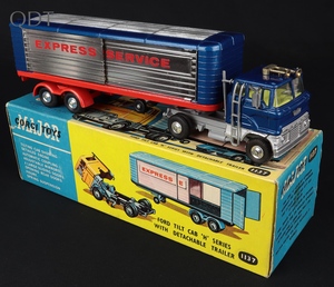 Corgi toys 1137 ford tilt cab h series detachable trailer express service kk40 front