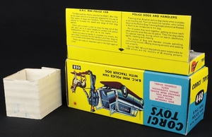 Corgi toys 448 bmc mini police van tracker dog kk75 box 1