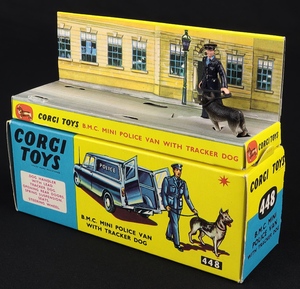 Corgi toys 448 bmc mini police  1van tracker dog kk75 box 2